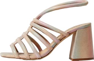 Free People Colette Cinched Heel Rainbow Metallic OB1432993-997 Womens