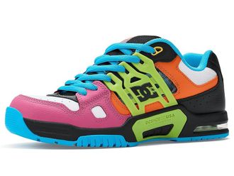 DC AT-2 Mens Skate Shoes Black/Multi : 10.5 D - Medium, Leather/Synthetic