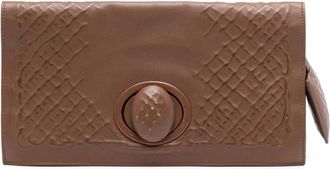 Bottega Veneta Pre-owned Clutches, female, Brown, Size: ONE SIZE Pre-owned Leather Clutch