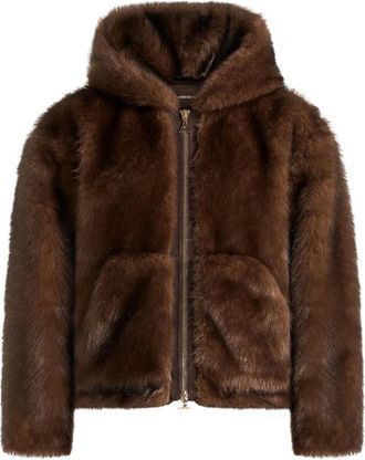 Mani&egrave;re De Voir Giacca Ryan in pelliccia sintetica - Marrone