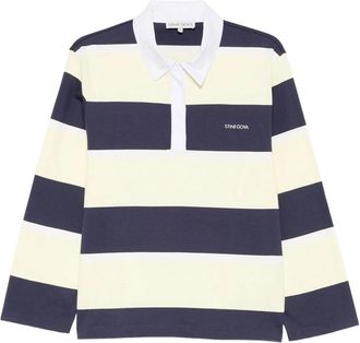 Stine Goya Striped Polo Top