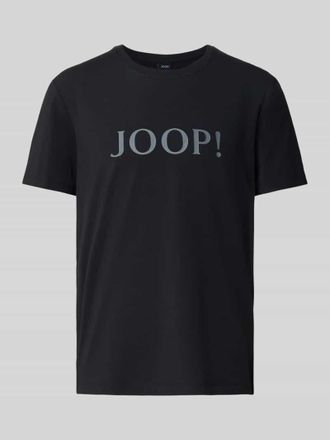 Joop T-Shirt mit Logo-Print und Rundhalsausschnitt in BLACK, Gr&ouml;&szlig;e L