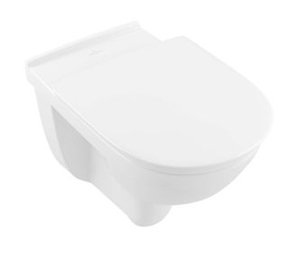 Villeroy & Boch Cubeta O.novo Vita 360 X 595 Mm, Directflush, Modelo Suspendido, Salida Horizontal, Porcelana Sanitaria, Nf Blanc Antibac Ceramicplus
