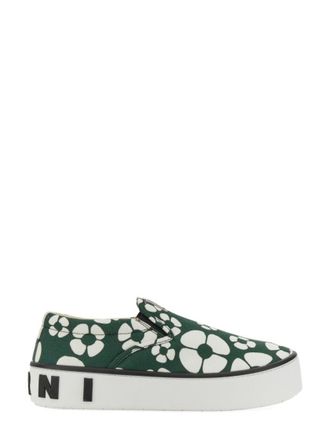 Marni x Carhartt Slip-On Sneakers With Bold Floral Pattern