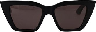 Alexander McQueen Stijlvolle zonnebril voor vrouwen - Dames - Accessoires - Zwart - Maat: 52 MM