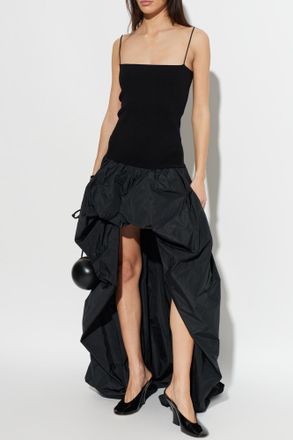 Stella McCartney Asymmetrical Cut Dress, Womens, Black