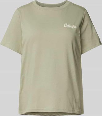 Columbia T-Shirt mit Label-Print Modell ROLLING BEND in Khaki, Größe XS