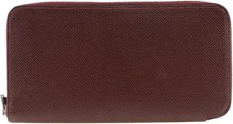 Herm&egrave;s Tweedehands leren portemonnees - Dames - Vintage Accessoires - Rood - ONE Size - Vintage