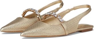 Lilly Pulitzer Tamara Slingback Womens Sandals Gold Metalic : 8.5 M, Leather