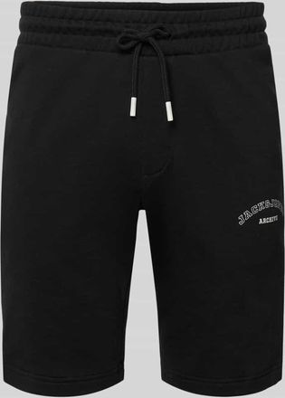 Jack & Jones Jack & Jones Shorts mit Logo-Print Modell GORDON in Black, Gr&ouml;&szlig;e XXL