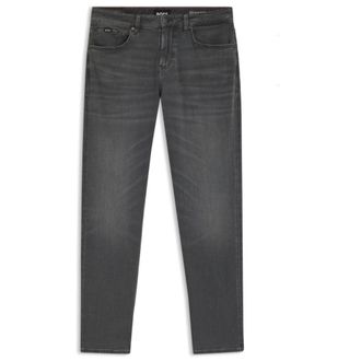 BOSS Maine regular-fit jeans in black stretch denim