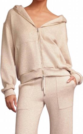 Heroine Sport Plush Relaxed-Fit Hoodie In Oat