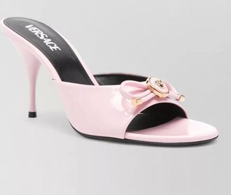 Versace sandals bow detail nylon silk stiletto