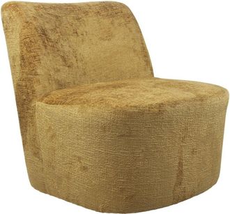 Home Heavenly Home Heavenly - Butaca Giratoria Gian, Tapizada, Estilo Vers&aacute;til Y Compacto, Giro 360&deg;, 64,5x75x69 Cm. Color: Mostaza