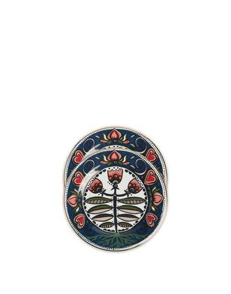 La DoubleJ Dessert Plates Set Of 2 Seed Of Life Midnight at Nordstrom