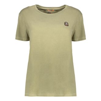 Parajumpers T-Shirts, female, Green, S, Cotton T-shirt