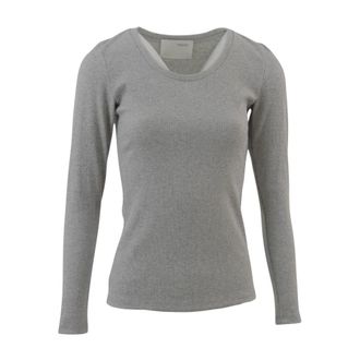 Brand Unique Buw 24510 Long Sleeve Top - Dames - Longsleeves - Grijs - XL - Tops