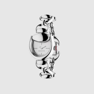 Gucci Horsebit Watch, 27x25mm, Steel, Steel