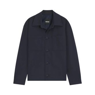 HUGO BOSS Light Jackets, male, Blue, M, Jackets