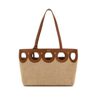 Ferragamo Raffia Shopping Bag