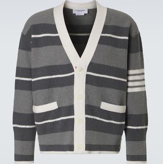 Thom Browne Striped cotton cardigan