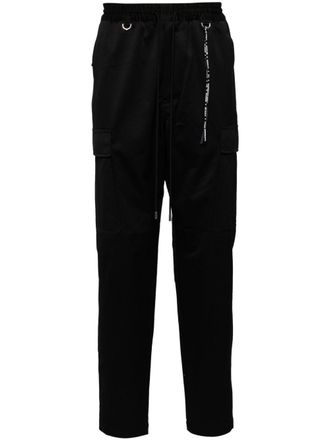 MASTERMIND WORLD tapered cargo trousers - Black