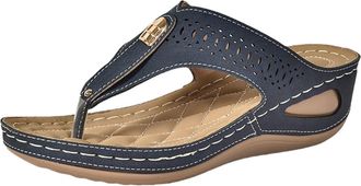 Generic Sandals For Women Size 5 Comfort Wedge Sandal Casual Summer Open Toe Ankle Strap Shoes Comfy Washable Slingback Slide Sport Open Toe Memory Foam