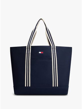 Tommy Hilfiger Canvas Tote Bag - Blue