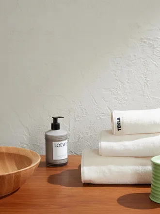 Tekla Set-of-Three Logo-Appliqu&eacute;d Organic Cotton-Terry Towels