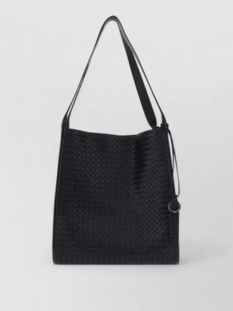 Bottega Veneta corriere intreccio leather tote bag men