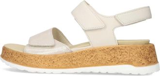 Waldl&auml;ufer Schoenen, Dames, Beige, 40 EU, Leer, H-Libby Sandal