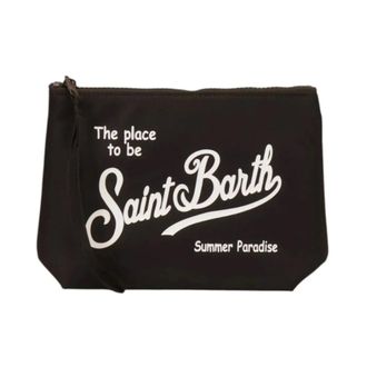MC2 Saint Barth Clutches, female, Black, Size: ONE SIZE Aline Nylon Clutch Bag