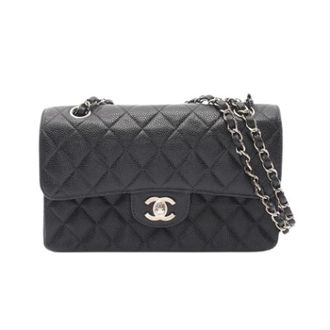 Chanel Pre-owned Vintage Schoudertas - Dames - Pre-owned - Zwart - Maat: ONE Size Leer