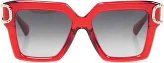Valentino Garavani UNO Zonnebril - Dames - Zonnebrillen - Rood - ONE Size - Accessoires