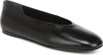 Nordstrom Maddox Ballet Flat in Black Crinkle at Nordstrom, Size 6.5