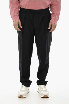 Woolrich Virgin Wool Pants With 1 Pleat And Elastic Waist size 3xl