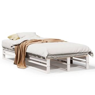 Berkfield Home Bed Frame without Mattress White 100x200 cm Solid Wood Pine