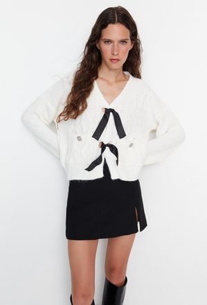 Trendyol Vrouwelijk Ronde hals Off-shoulder Trui