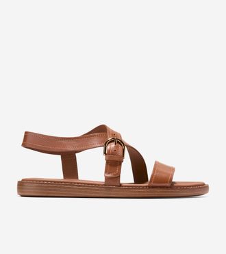 Cole Haan Womens Kami Buckle Sandals - Brown Size 10.5