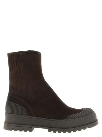 Aquazzura Brown Goatskin Ankle Womens Boots