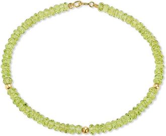 Jewelmak 14K Peridot Bracelet