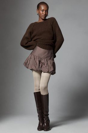 Maria La Rosa Silk Blend Over-The-Knee Writings Socks