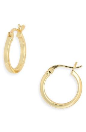 Argento Vivo Solid Hoop Earrings in Gold at Nordstrom Rack
