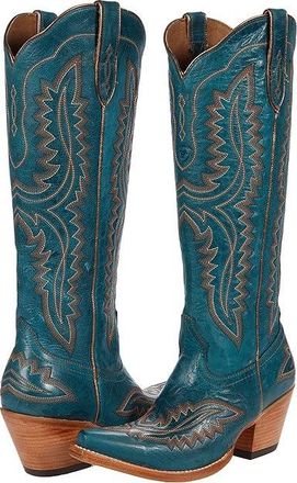 Ariat Casanova Western Boots Womens Boots Turquoise : 6.5 B - Medium, Leather
