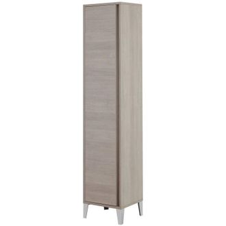 Feridras Mobile Colonna Portascopa Bianco Rovere Armadietto Mobiletto Bagno Alto Feridras Colore: Rovere
