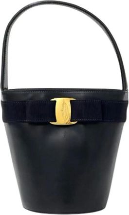 Ferragamo Pre-owned Bucket Bag - Pre-owned - Mujer - Negro - ONE SIZE