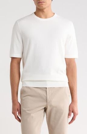 Ted Baker Crewneck Knit T-Shirt in Egret at Nordstrom Rack, Size Xx-Large