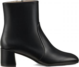 Stuart Weitzman Womens Maeve Zip Square-Toe Ankle-Boots In Black
