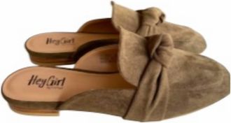 Corkys Footwear Womens Clingy Faux Suede Mules In Khaki