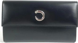 Cartier Pre-owned Wallets, female, Black, Size: ONE SIZE Pre-owned Leather wallets